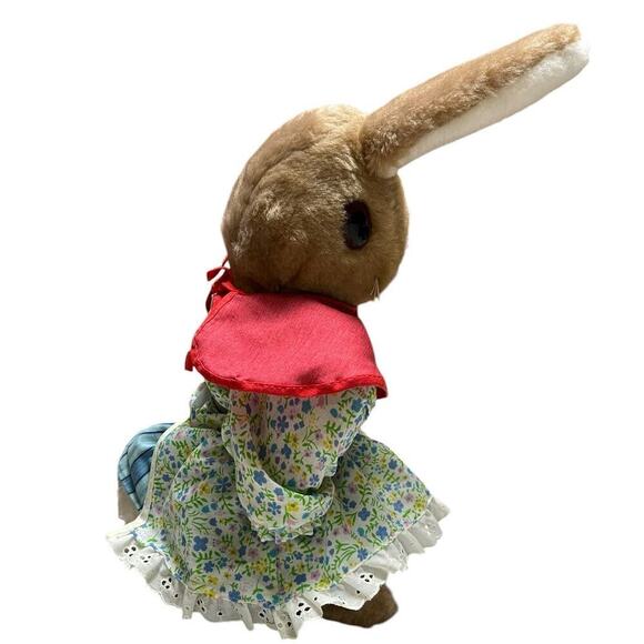 Vintage Beatrix Potter Mrs. Rabbit 1972 Stuffed Animal Toy Made in USA - Picture 4 of 11